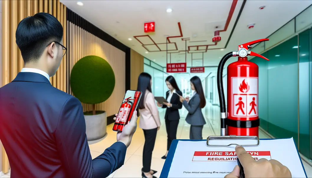 Trang bị an toàn PCCC trong nhà trọ với hệ thống báo cháy đầy đủ.