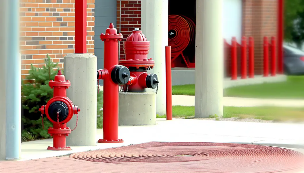 Trụ cứu hỏa truyền thống thường gặp trong các khu đô thị.