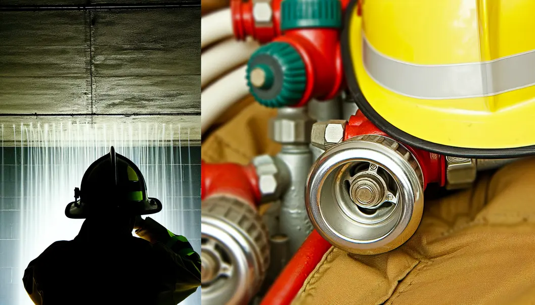 Cư dân và nhân viên tham gia buổi diễn tập PCCC.