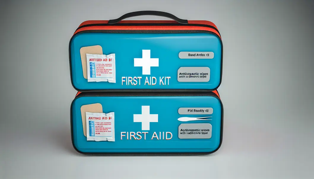 Túi sơ cứu loại A với nội dung cần thiết cho tai nạn nhỏ.